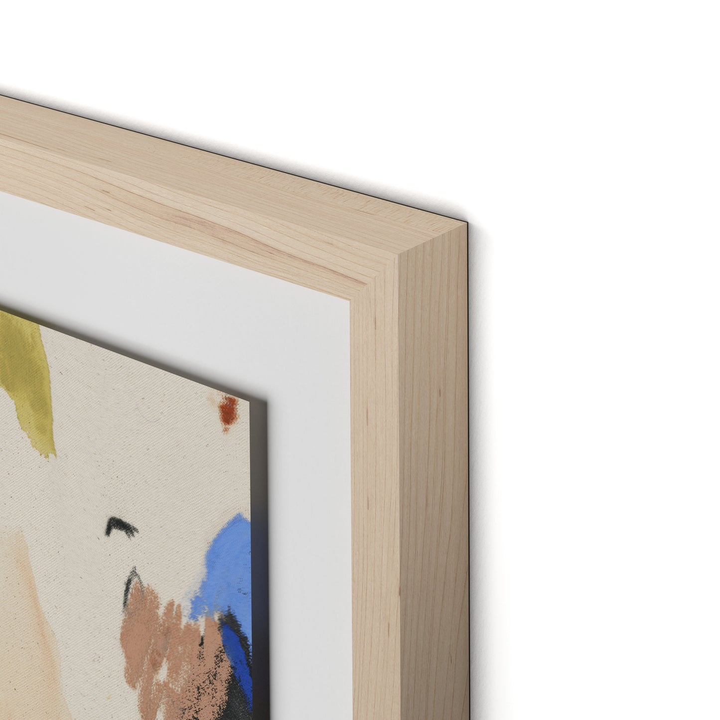 Sunny Side of the Street Framed Paper / 32 x 24 in / Natural Maple