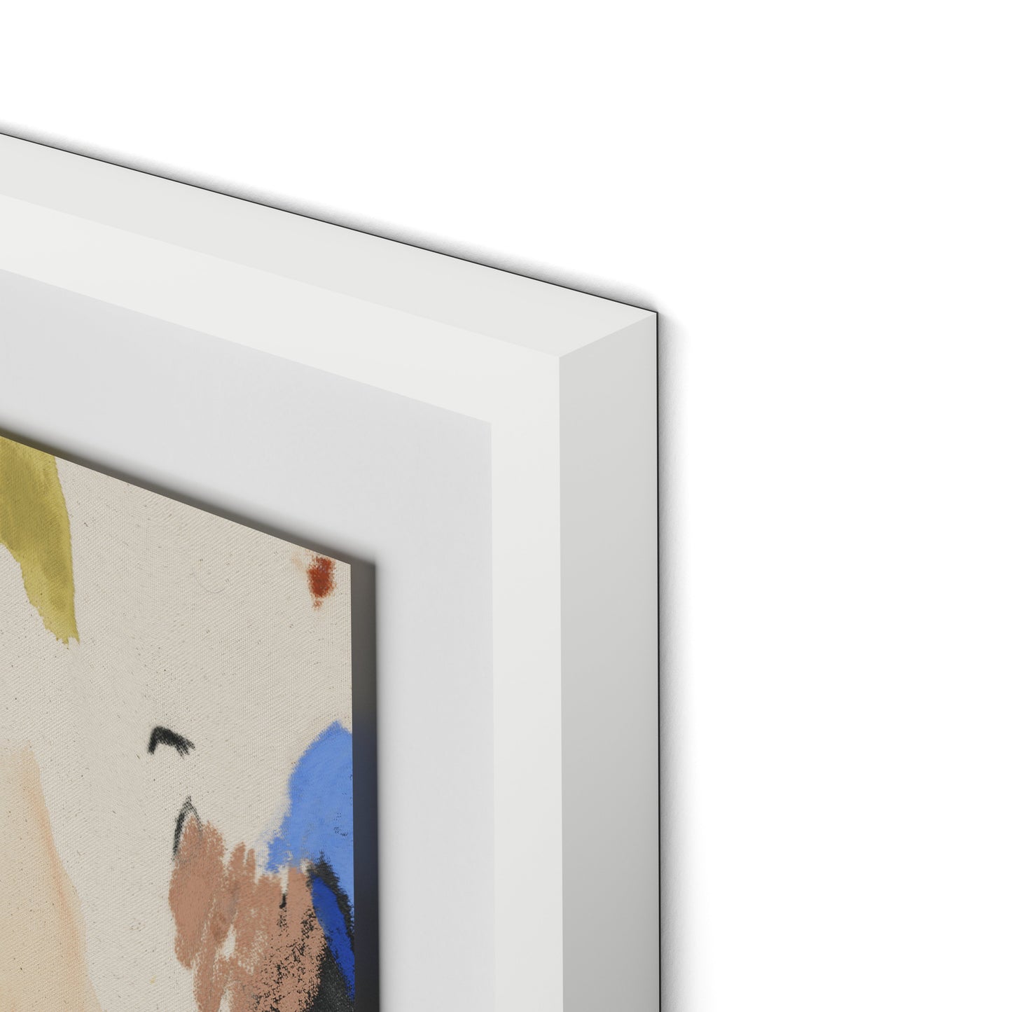 Sunny Side of the Street Framed Paper / 32 x 24 in / White