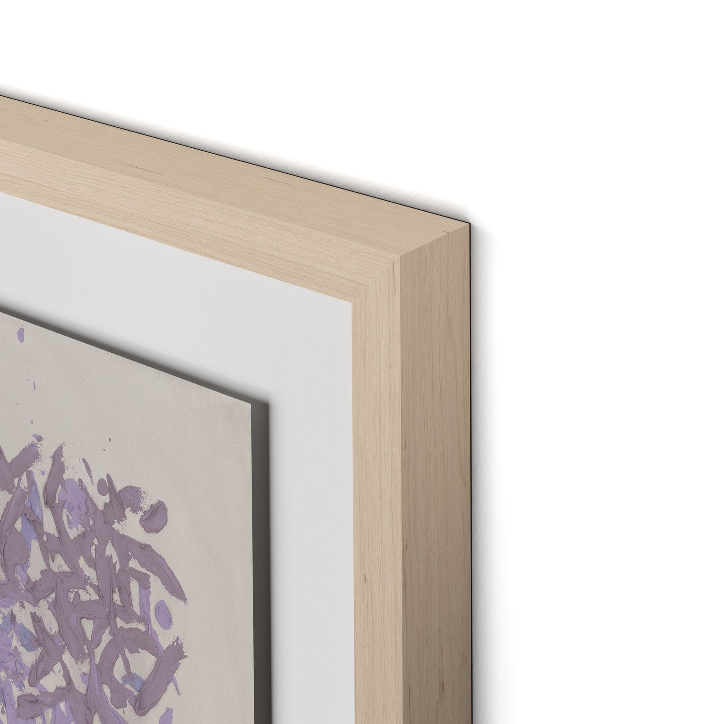 The Cling to the Rock No. 1 Framed Paper / 32 x 24 in / Natural Maple