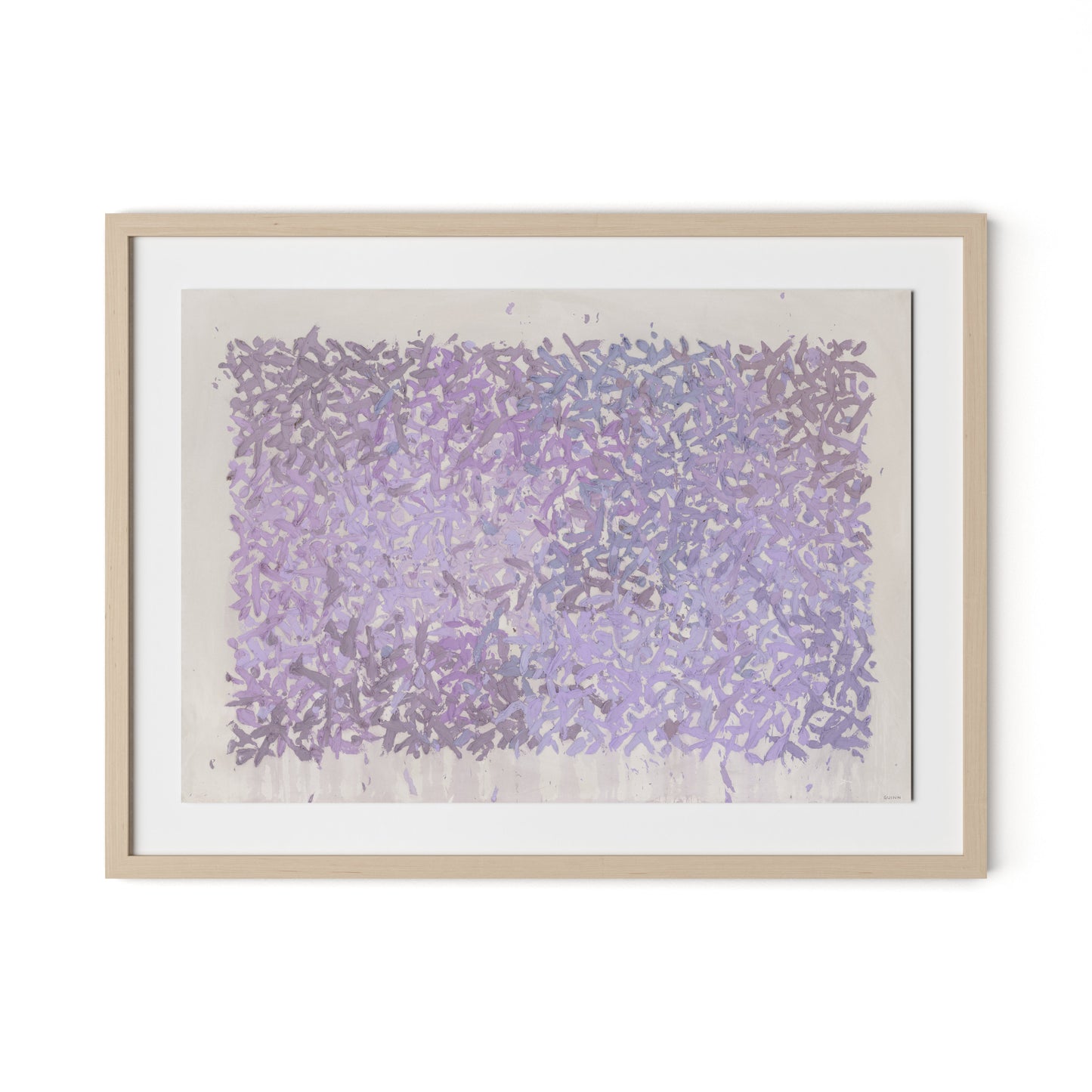 The Cling to the Rock No. 1 Framed Paper / 32 x 24 in / Natural Maple