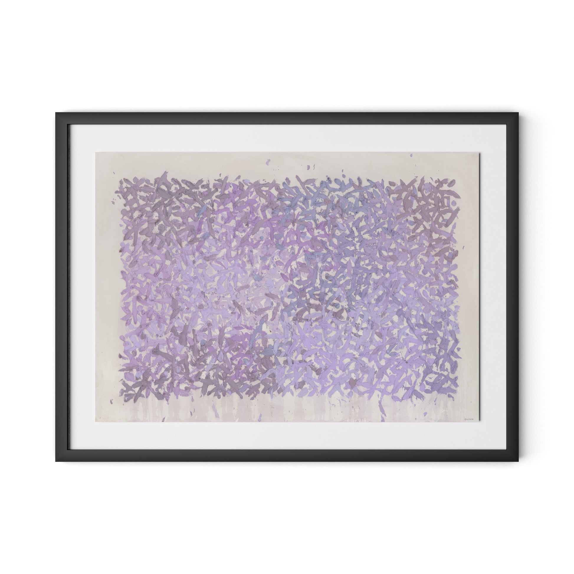 The Cling to the Rock No. 1 Framed Paper / 32 x 24 in / Black