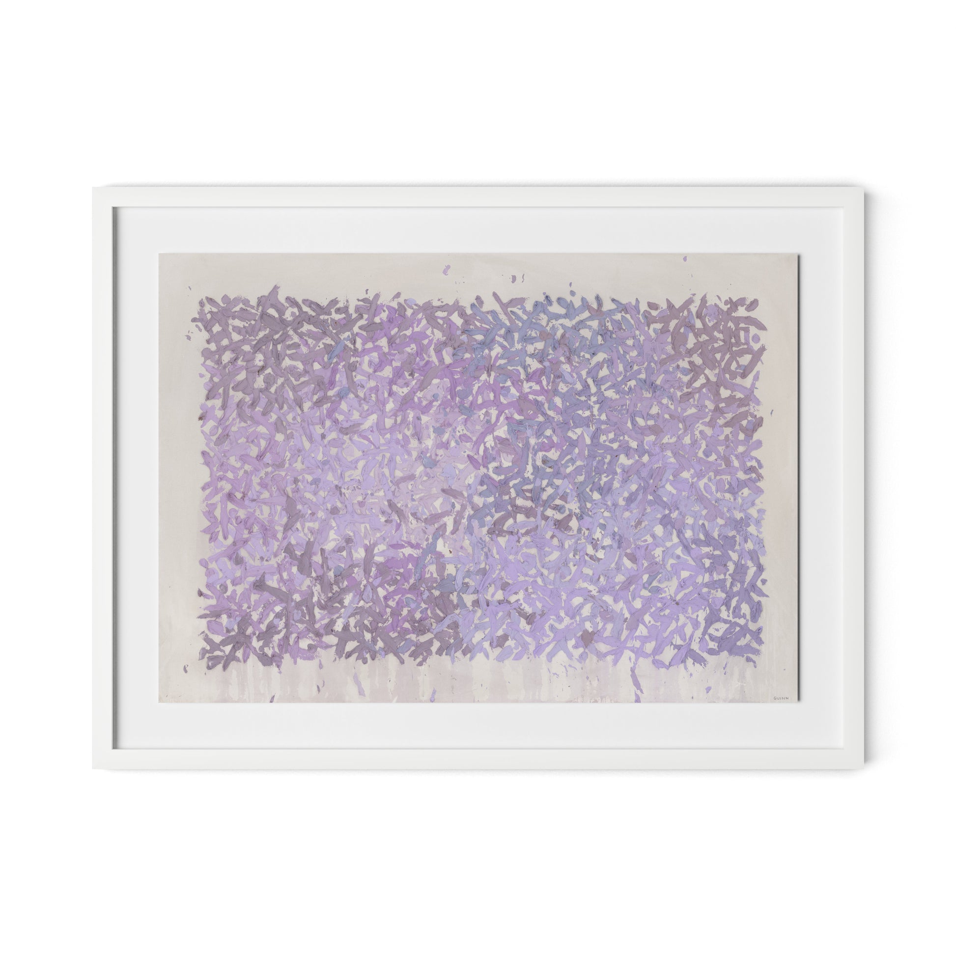 The Cling to the Rock No. 1 Framed Paper / 32 x 24 in / White