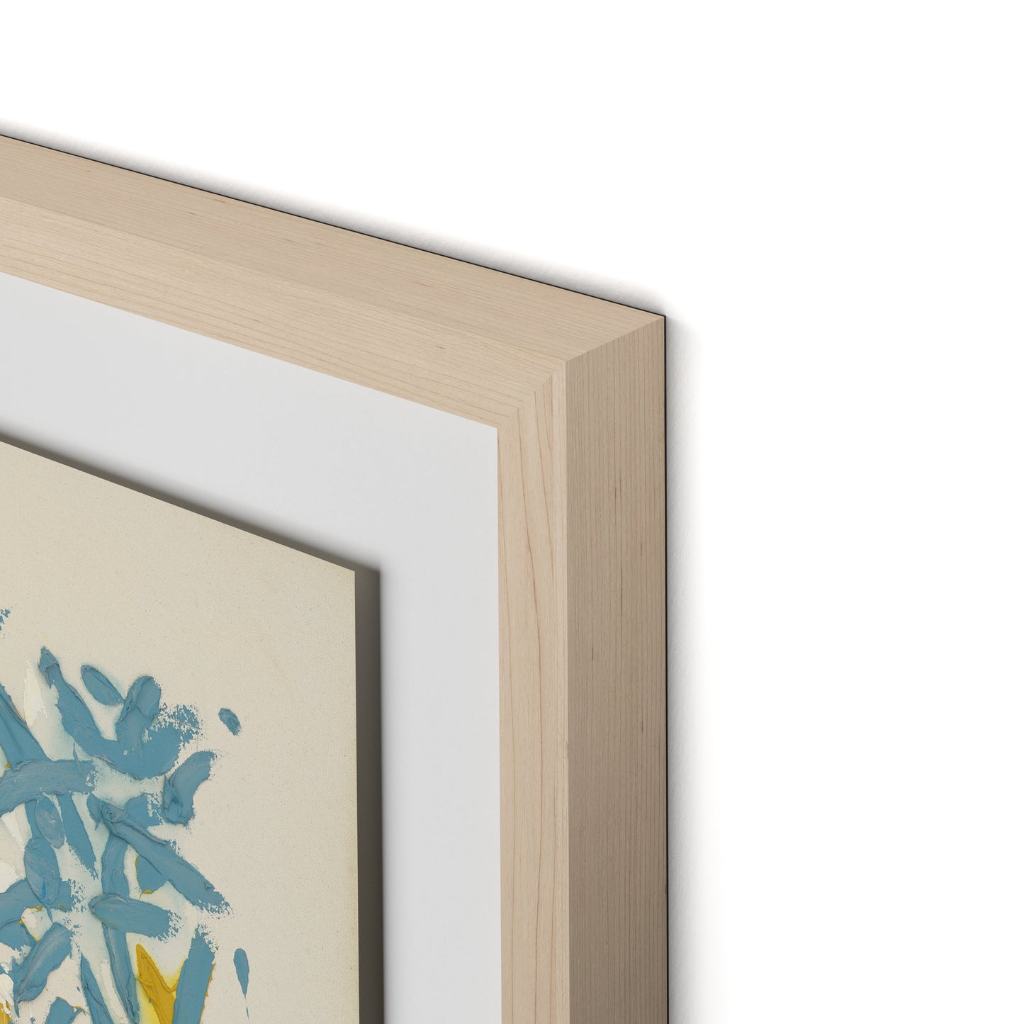 Our Hands Are Open No.18 Framed Paper / 32 x 26.5 in / Natural Maple