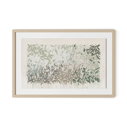 Prayers Under the Olive Tree Framed Paper / 32 x 21 in / Natural Maple