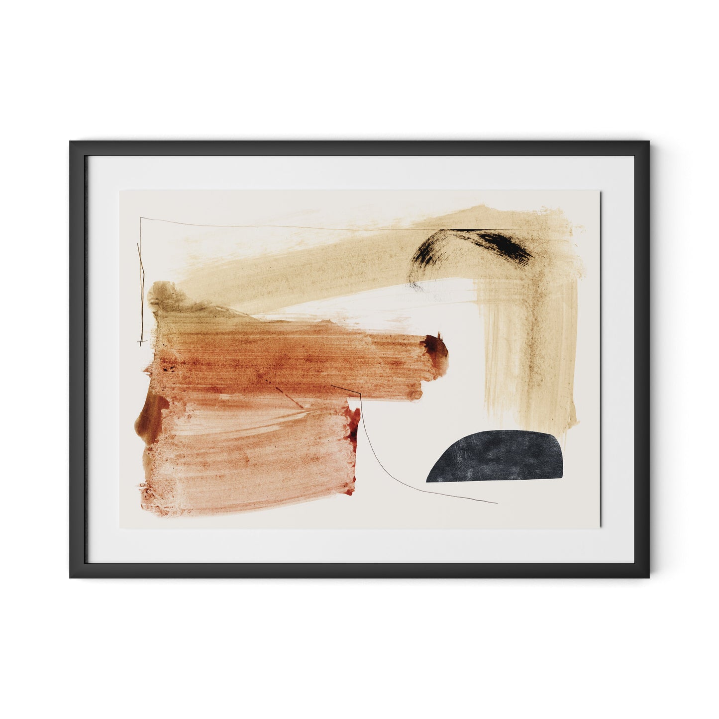 Mind Framed Paper / 32 x 24 in / Black