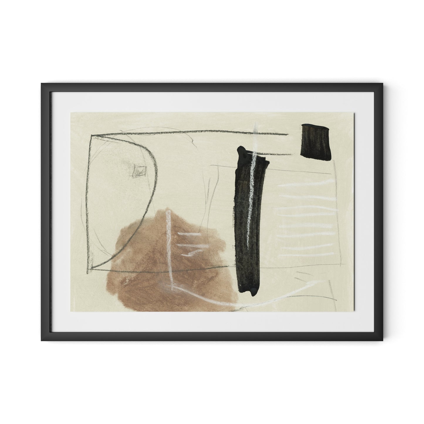 Combine Framed Paper / 32 x 24 in / Black