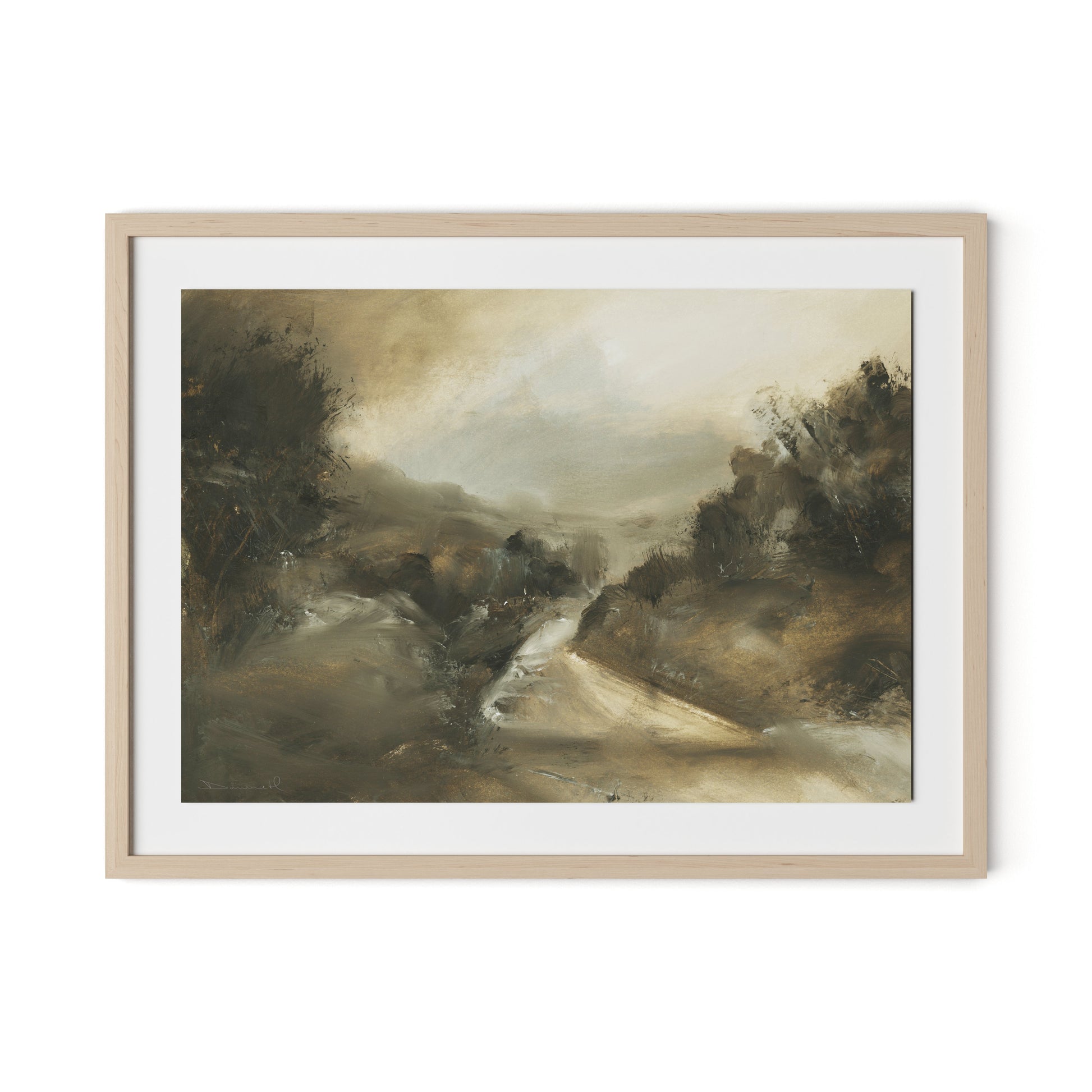 Markham Framed Paper / 32 x 24 in / Natural Maple