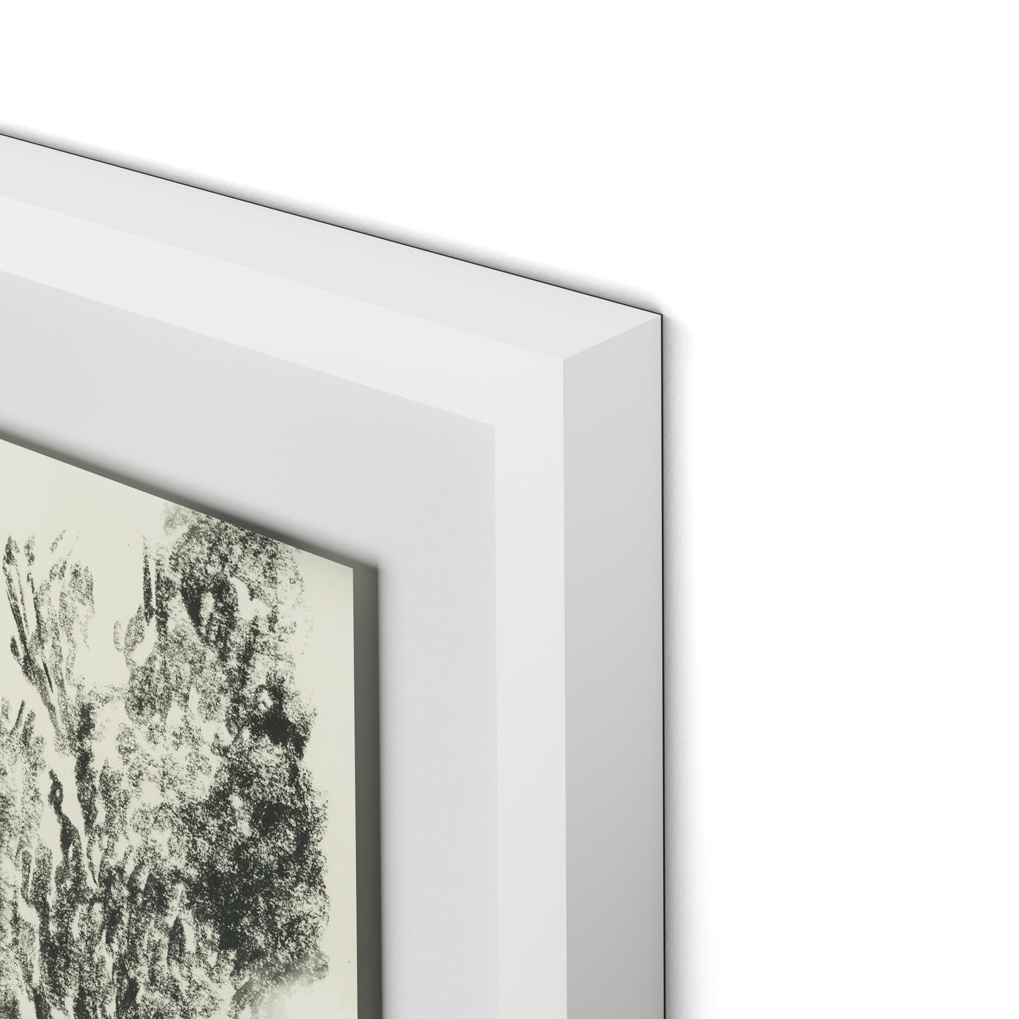 River Exe Framed Paper / 32 x 24 in / White