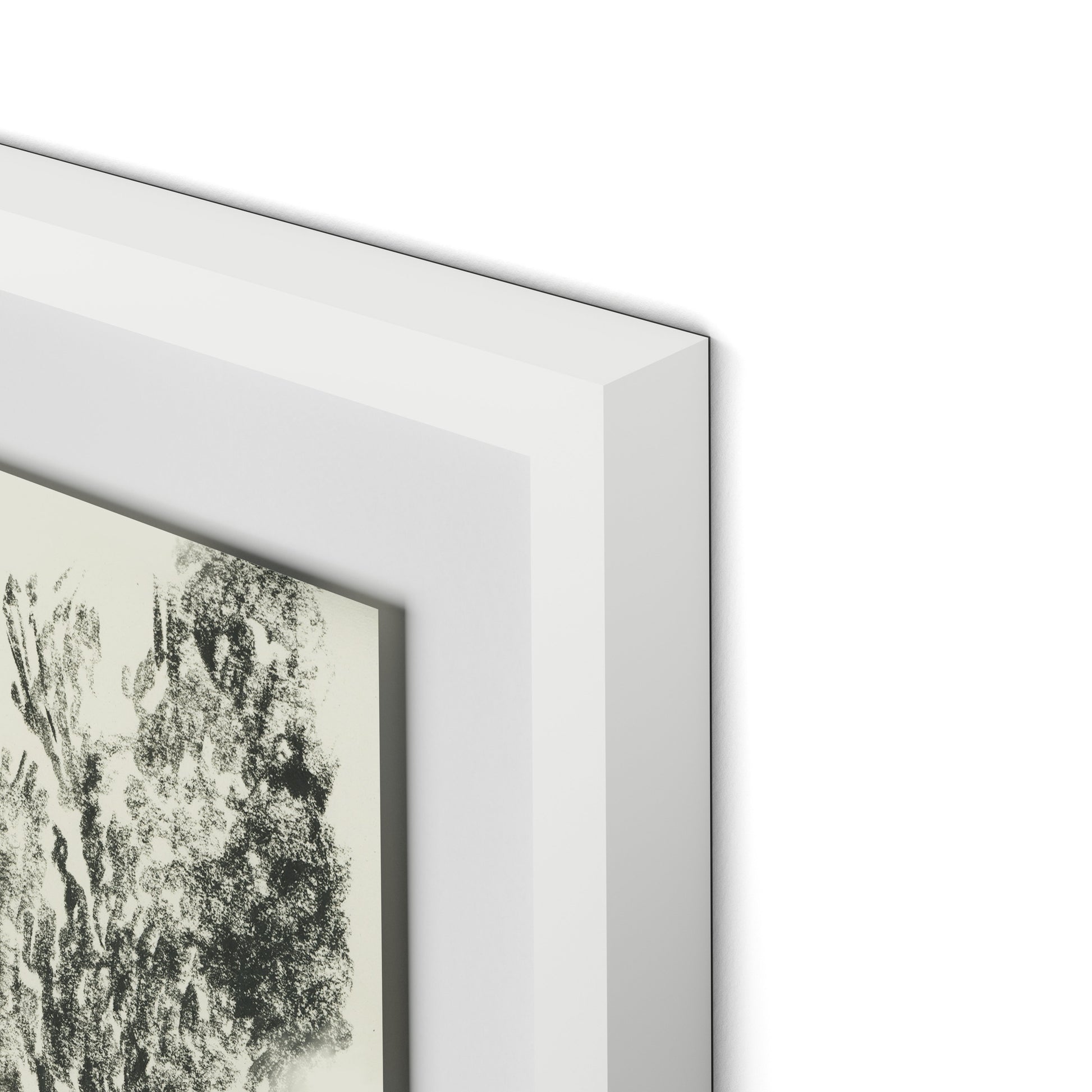 River Exe Framed Paper / 32 x 24 in / White