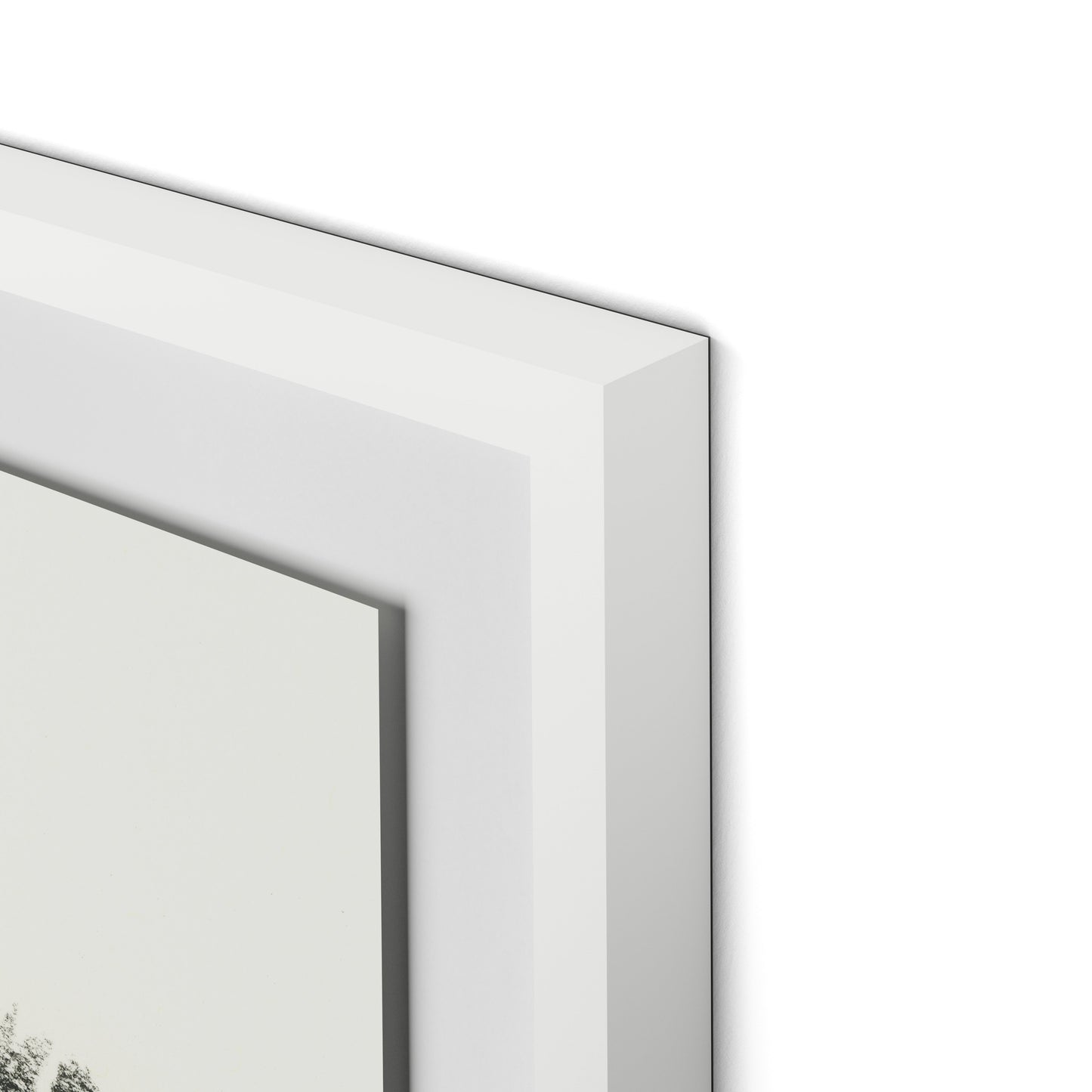 Fete Framed Paper / 32 x 21 in / White