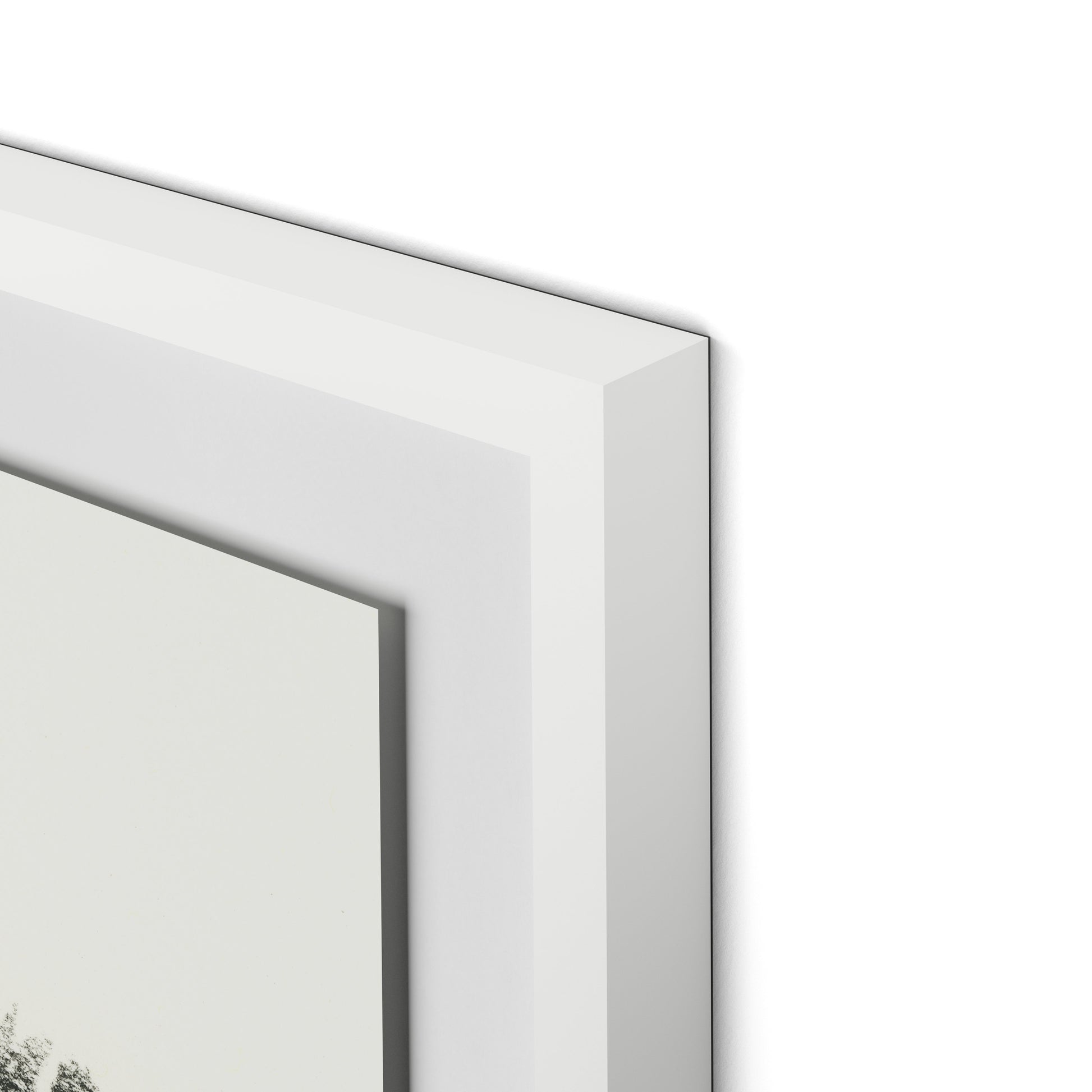 Fete Framed Paper / 32 x 21 in / White