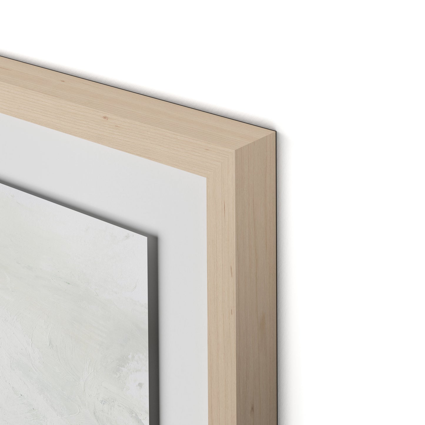 Ebb and Flow Framed Paper / 32 x 24 in / Natural Maple