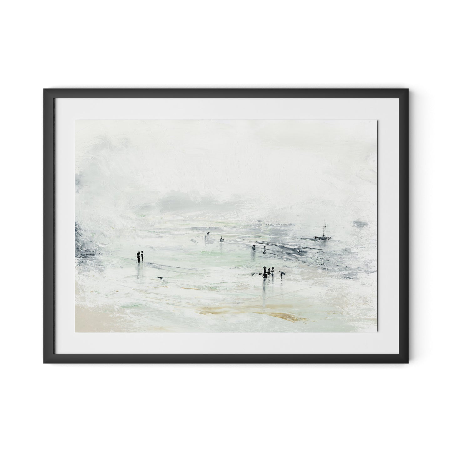 Ebb and Flow Framed Paper / 32 x 24 in / Black