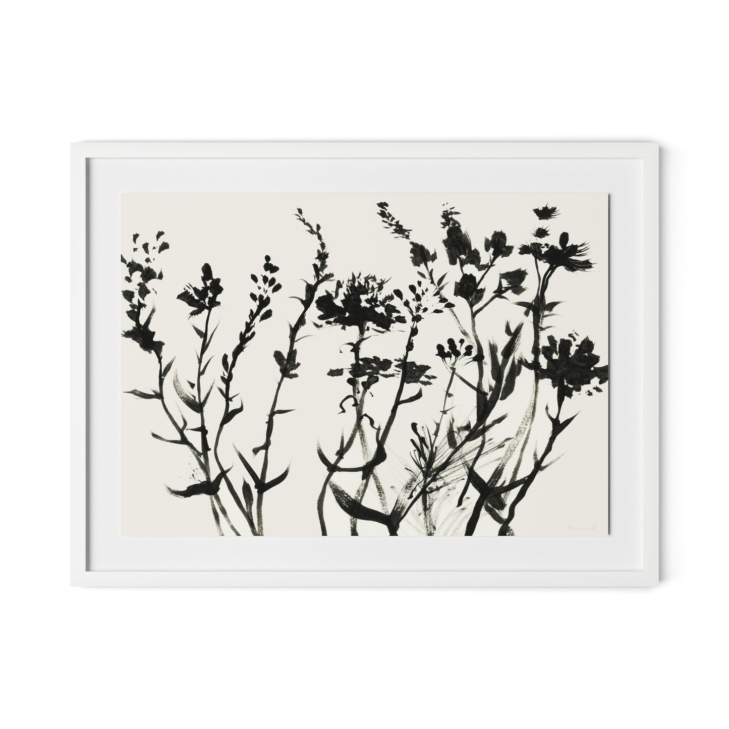 Spring Breeze Framed Paper / 32 x 24 in / White