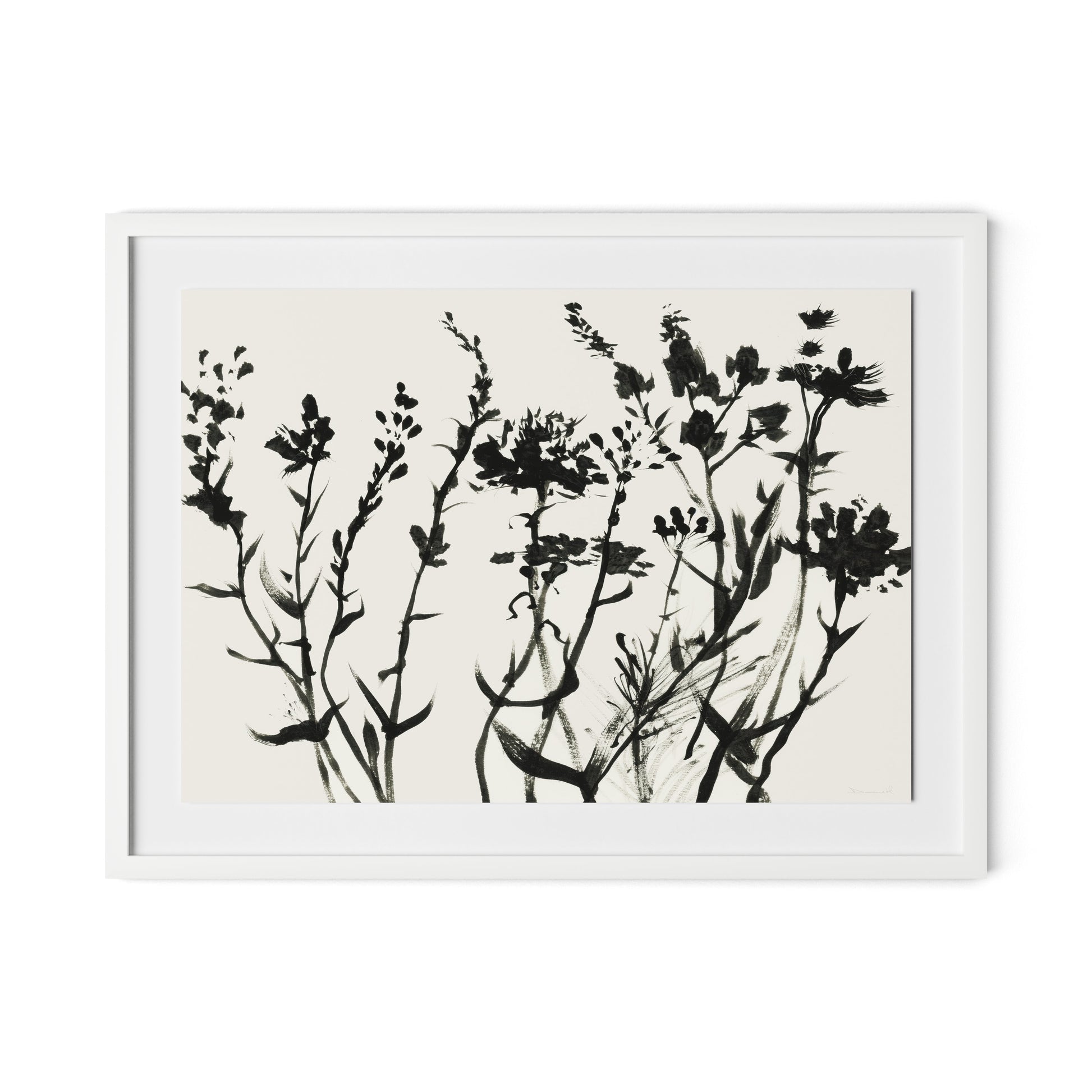 Spring Breeze Framed Paper / 32 x 24 in / White