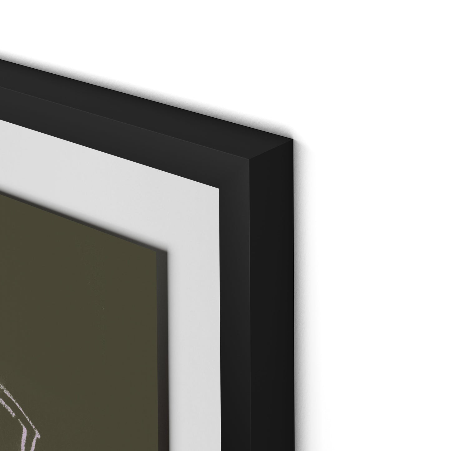 Chairs Framed Paper / 32 x 24 in / Black