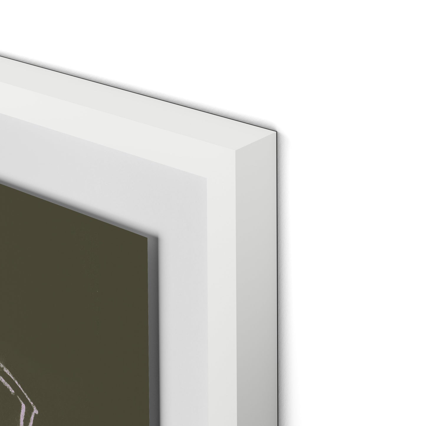 Chairs Framed Paper / 32 x 24 in / White