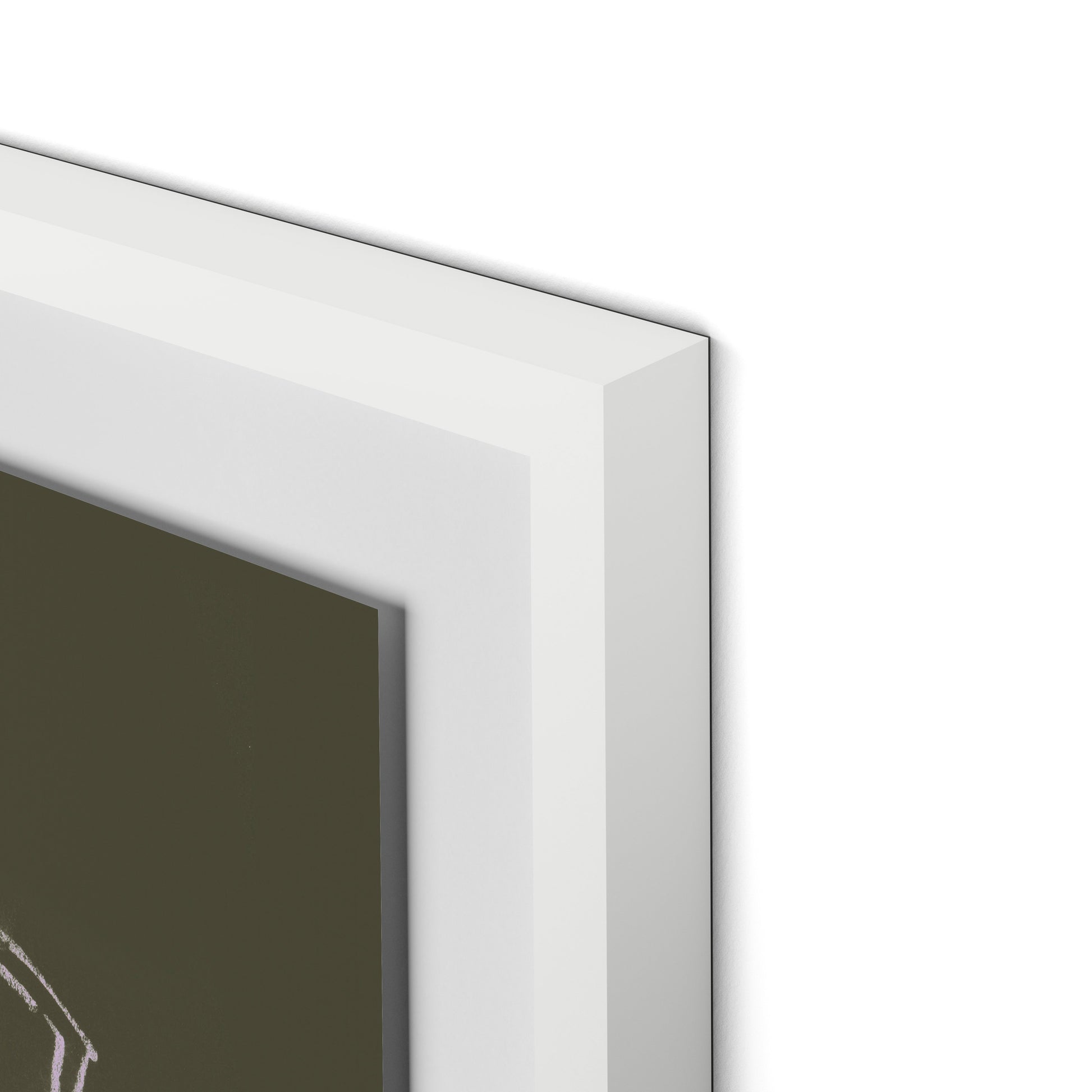 Chairs Framed Paper / 32 x 24 in / White