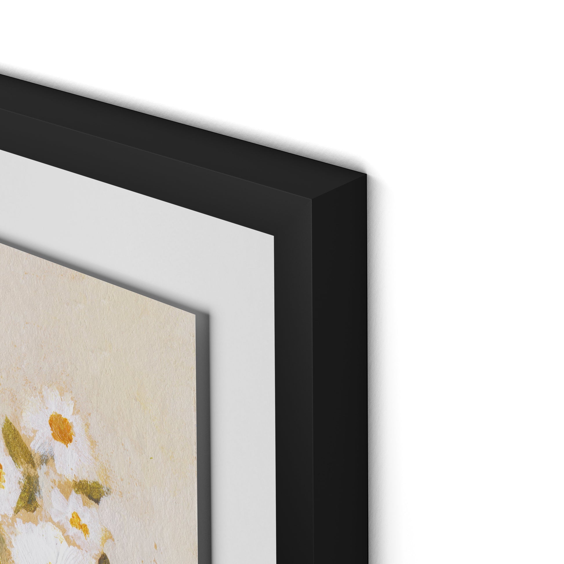 Chorus of Daisies Framed Paper / 32 x 24 in / Black