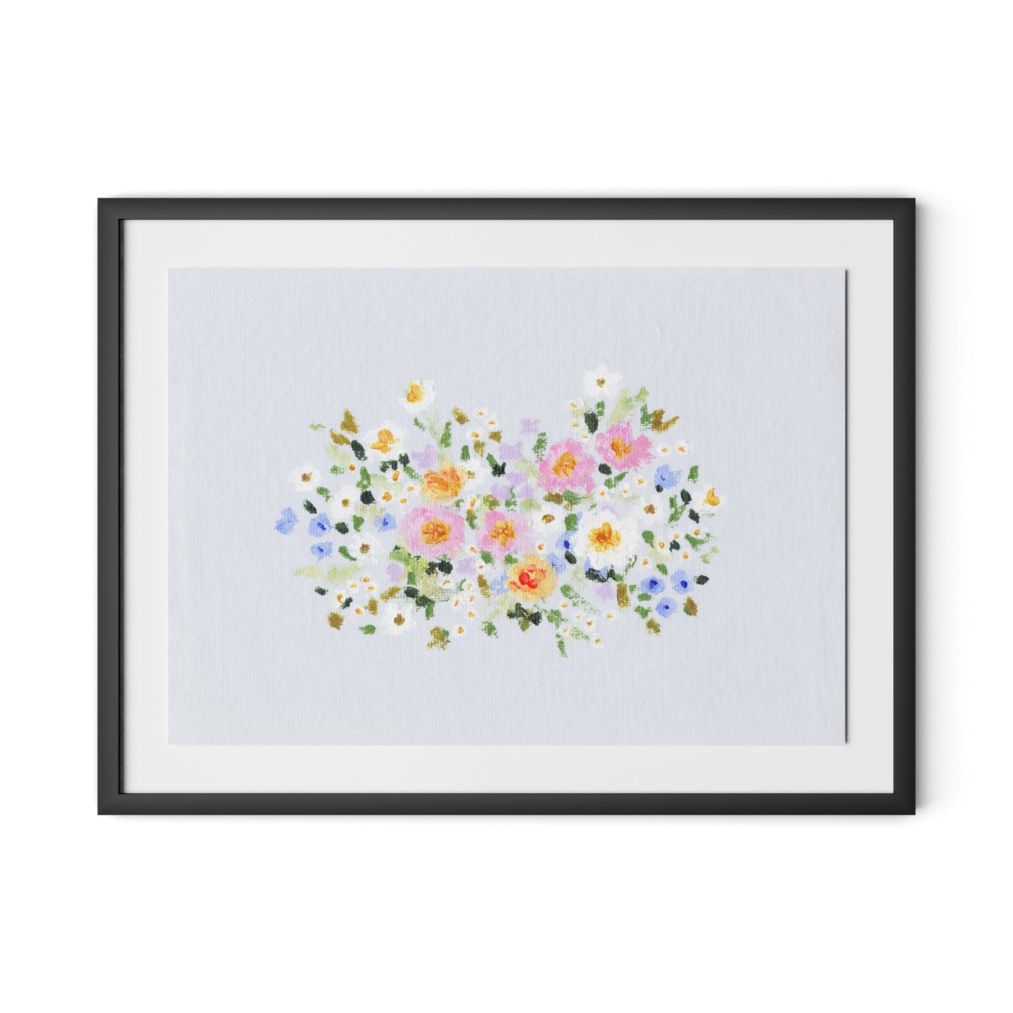 Bloom No. 2 Framed Paper / 32 x 24 in / Black