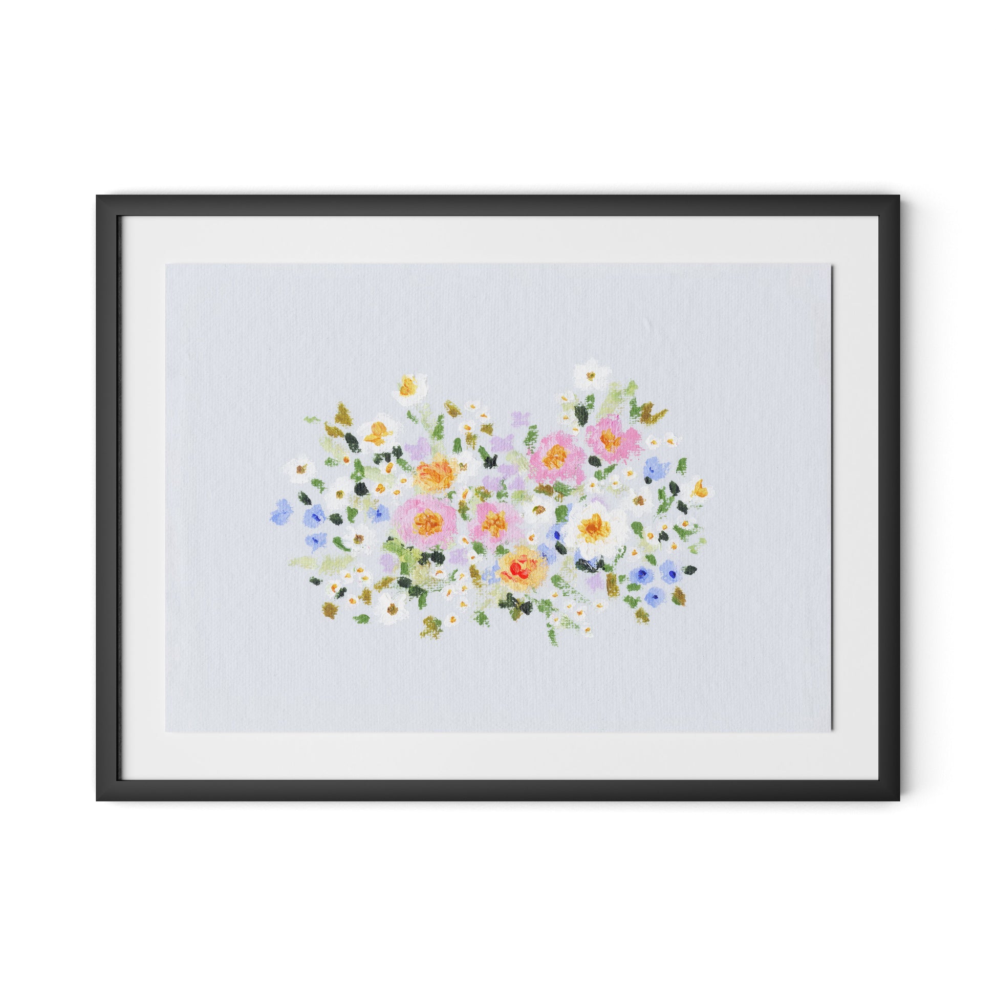 Bloom No. 2 Framed Paper / 32 x 24 in / Black