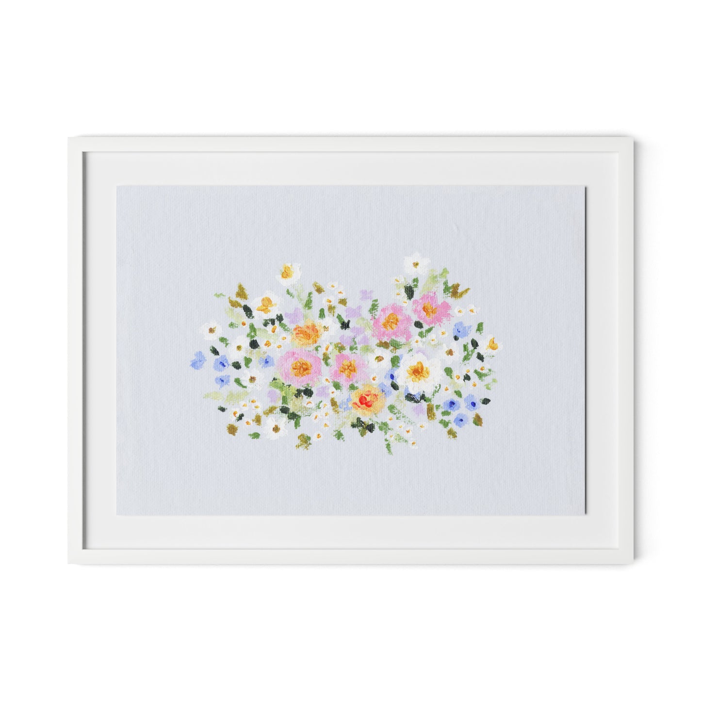 Bloom No. 2 Framed Paper / 32 x 24 in / White