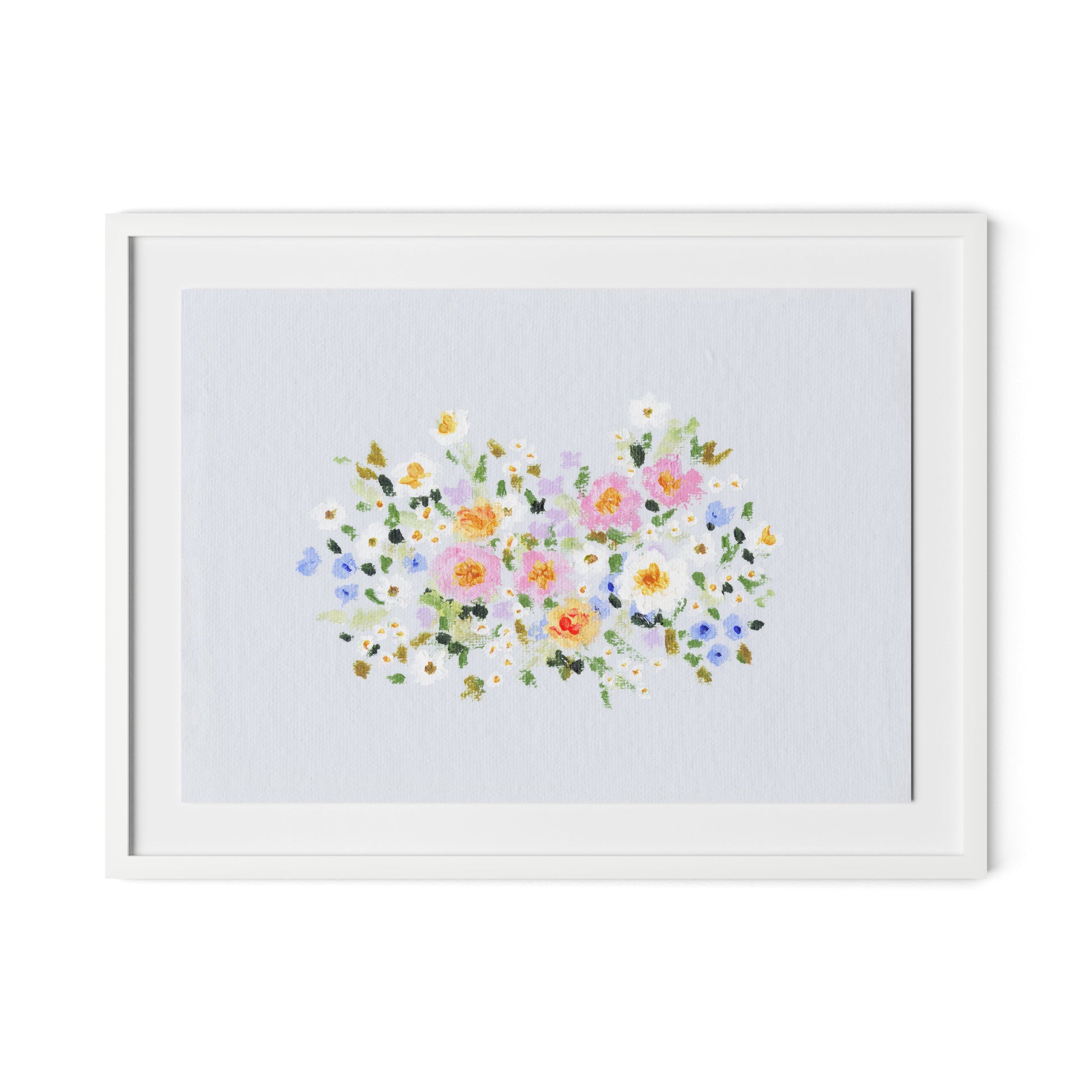 Bloom No. 2 Framed Paper / 32 x 24 in / White