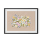 Bloom No. 3 Framed Paper / 32 x 24 in / Black