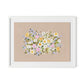 Bloom No. 3 Framed Paper / 32 x 24 in / White