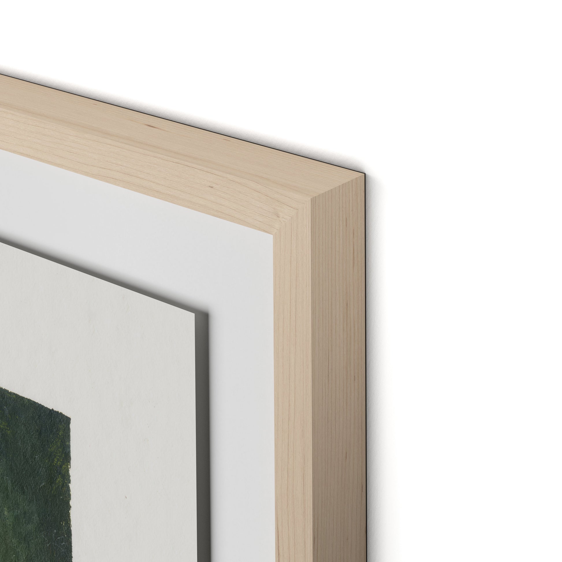 Wildflower Constellations XIX with border Framed Paper / 32 x 24 in / Natural Maple