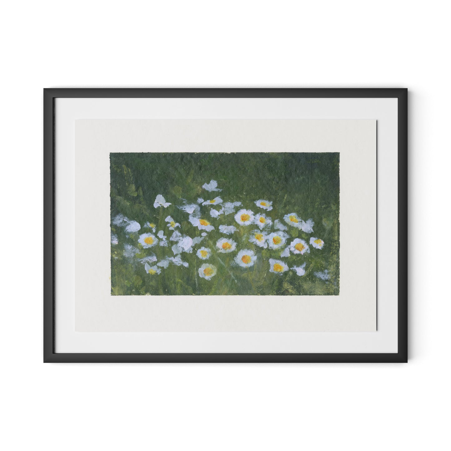 Wildflower Constellations XIX with border Framed Paper / 32 x 24 in / Black