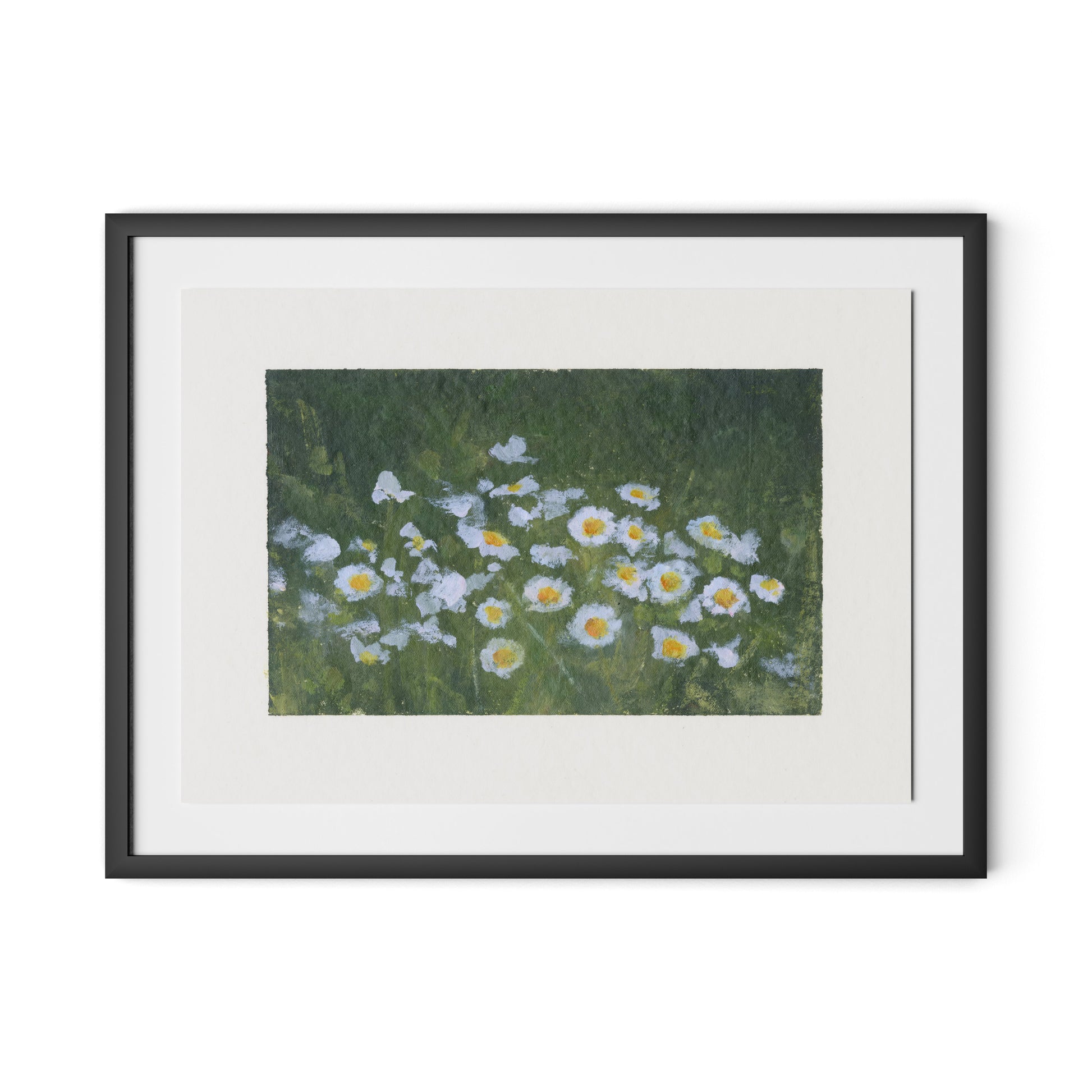 Wildflower Constellations XIX with border Framed Paper / 32 x 24 in / Black