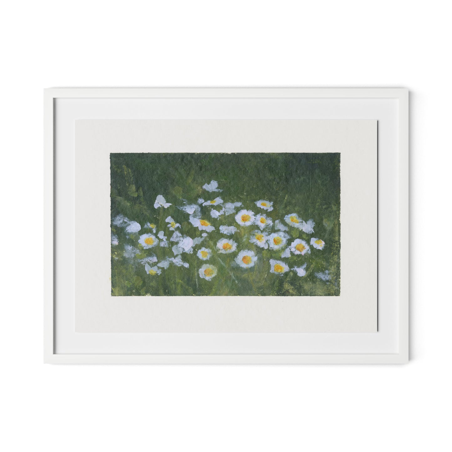 Wildflower Constellations XIX with border Framed Paper / 32 x 24 in / White