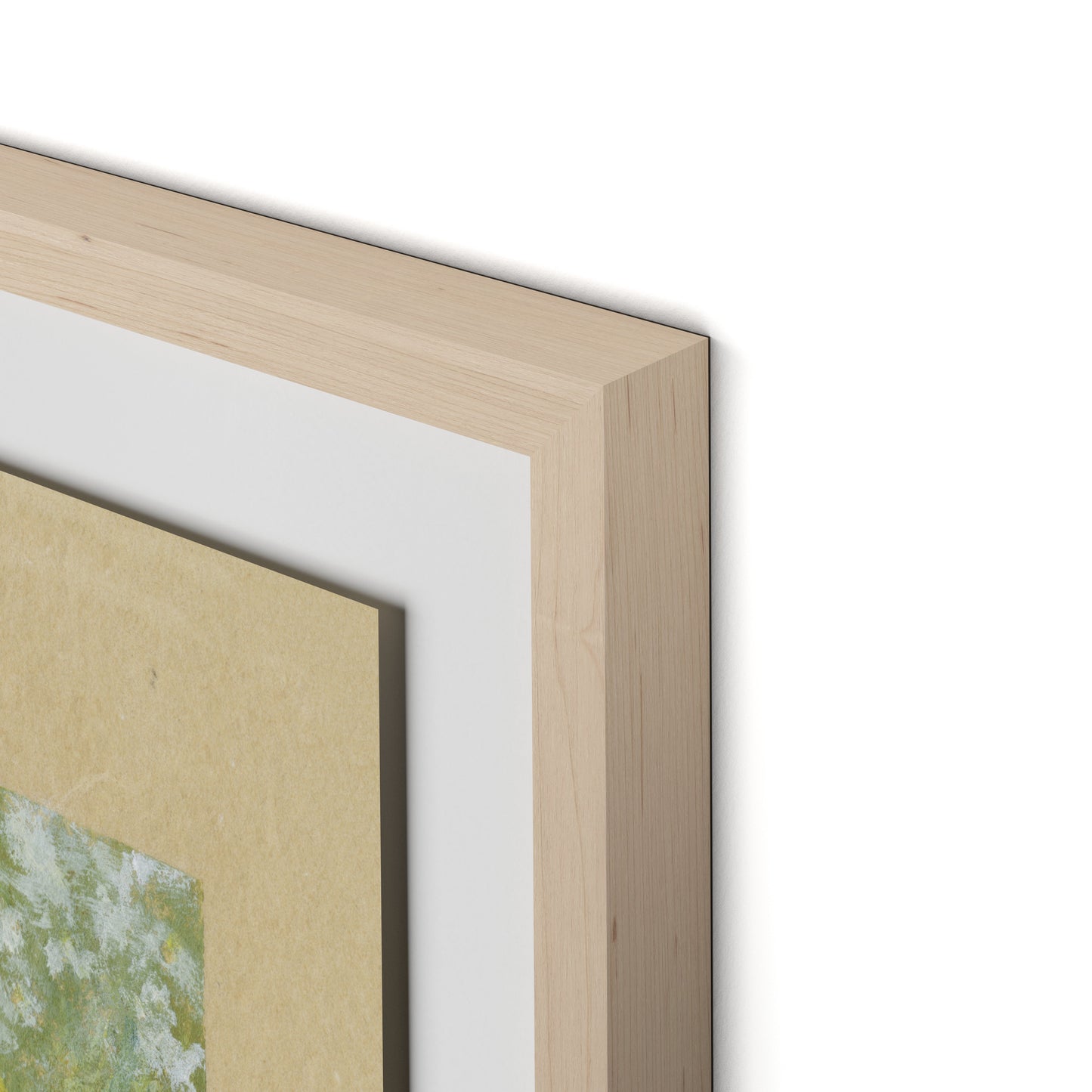 Chorus of Daisies IV Framed Paper / 32 x 24 in / Natural Maple