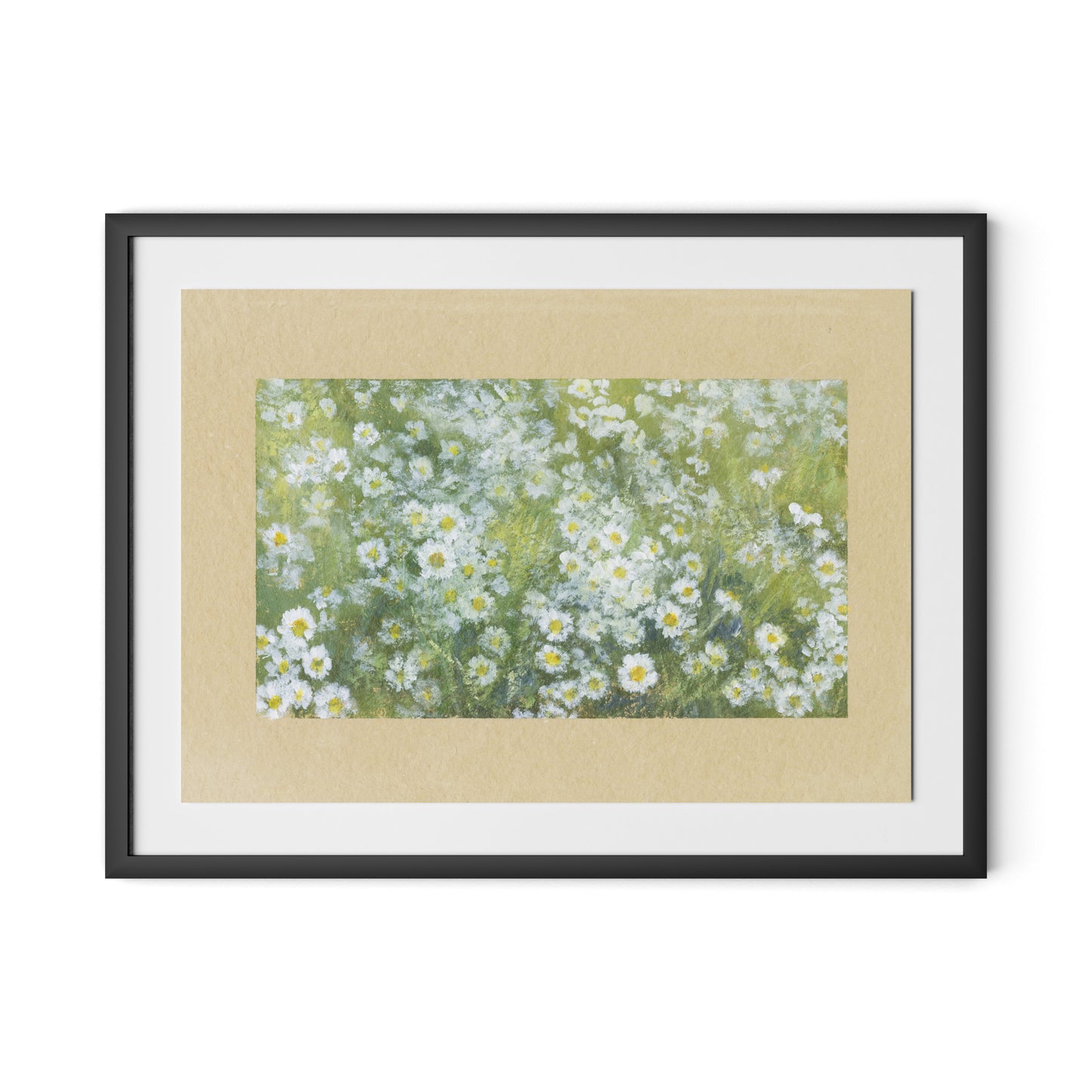 Chorus of Daisies IV Framed Paper / 32 x 24 in / Black