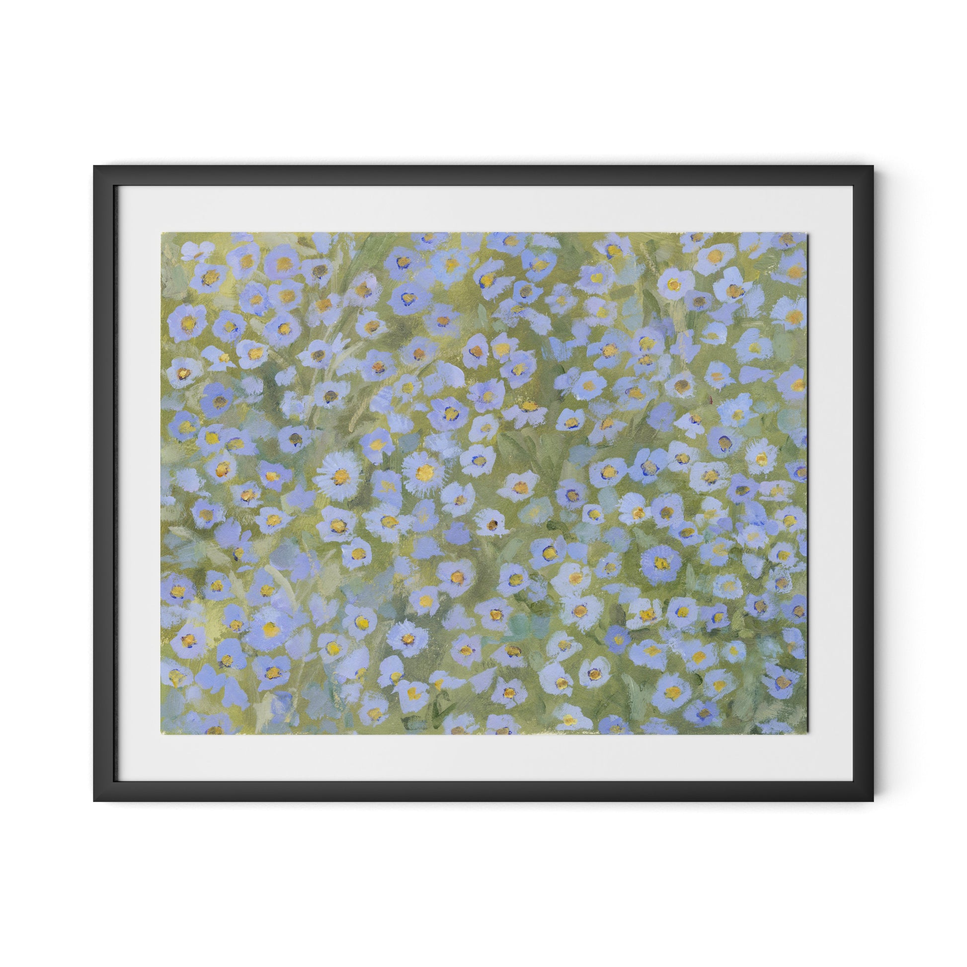 Chorus of Wildflowers VII Framed Paper / 32 x 26 in / Black