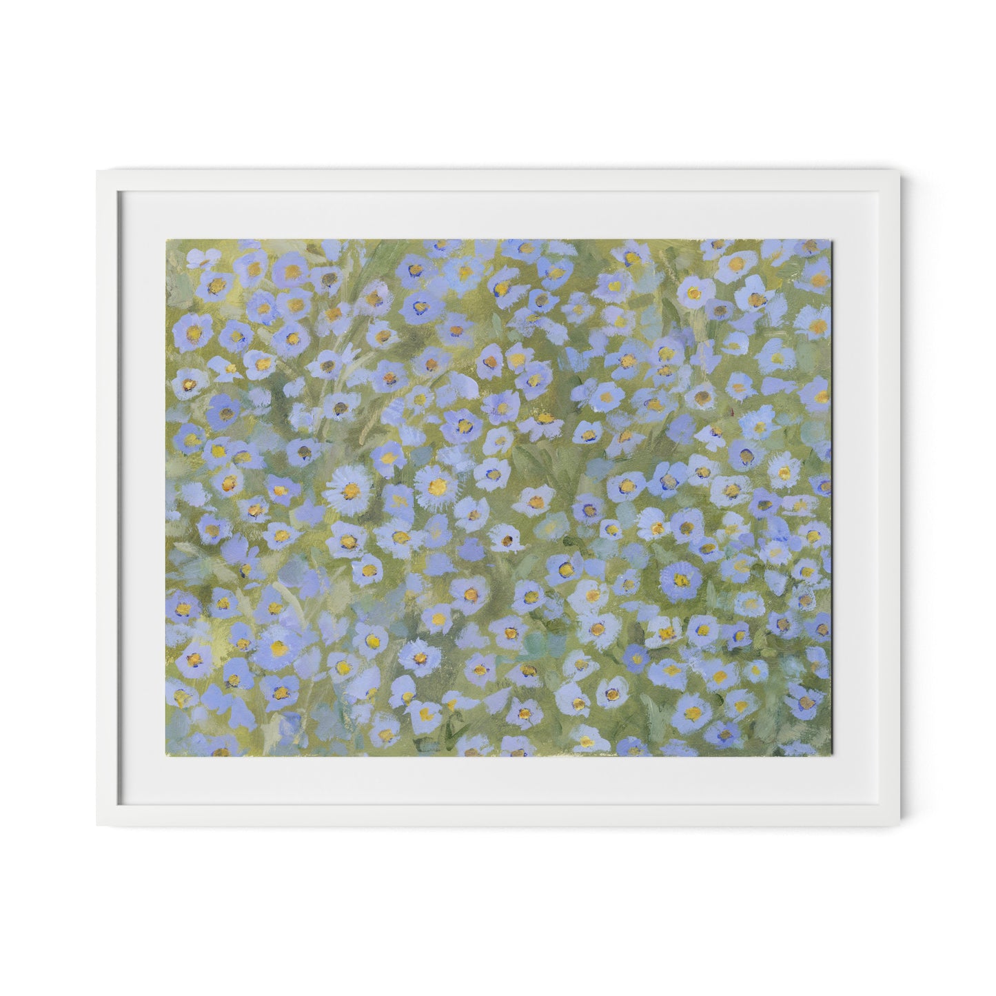Chorus of Wildflowers VII Framed Paper / 32 x 26 in / White