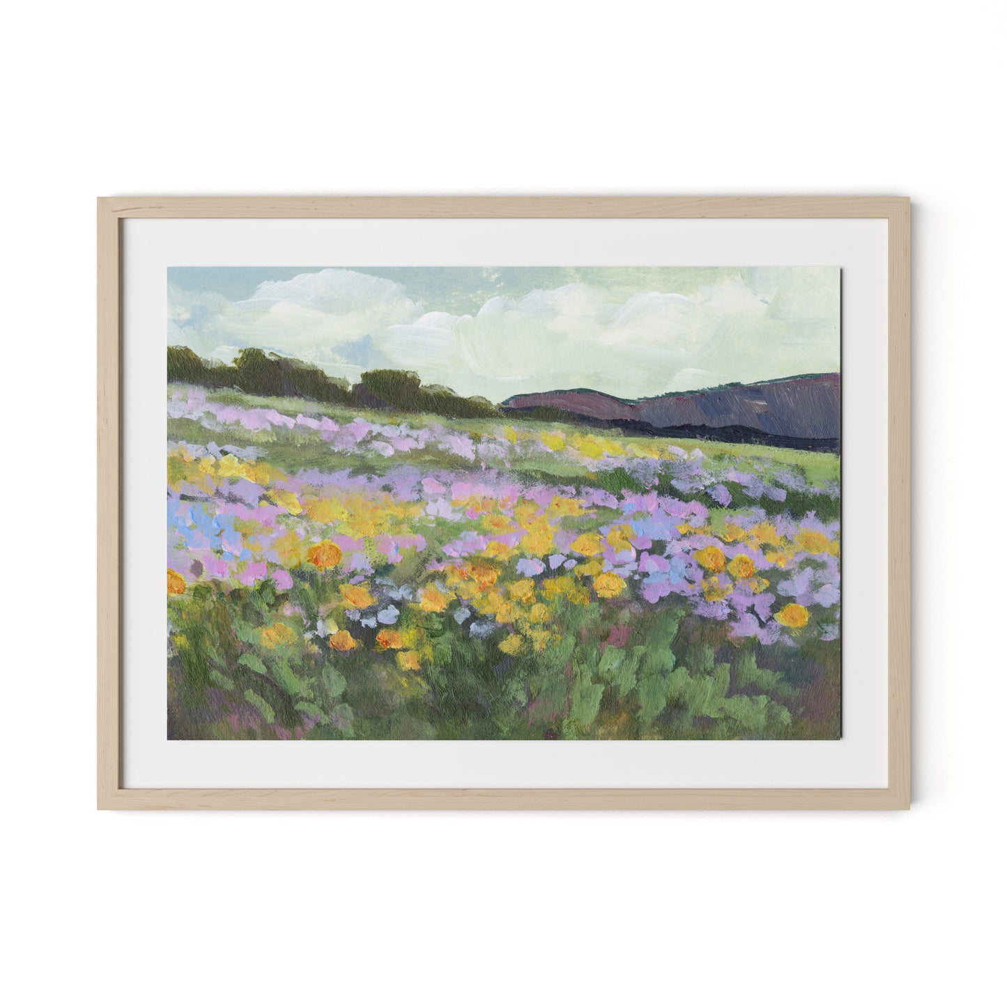 Verdure Framed Paper / 32 x 24 in / Natural Maple