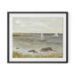 Monterey Sailboats Framed Paper / 32 x 27 in / Black