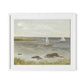 Monterey Sailboats Framed Paper / 32 x 27 in / White