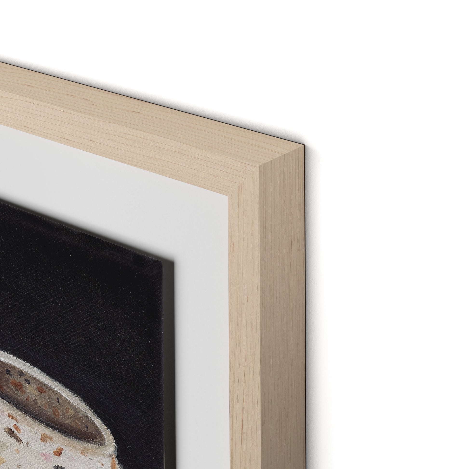 Terrazzo Vase Framed Paper / 32 x 18.5 in / Natural Maple