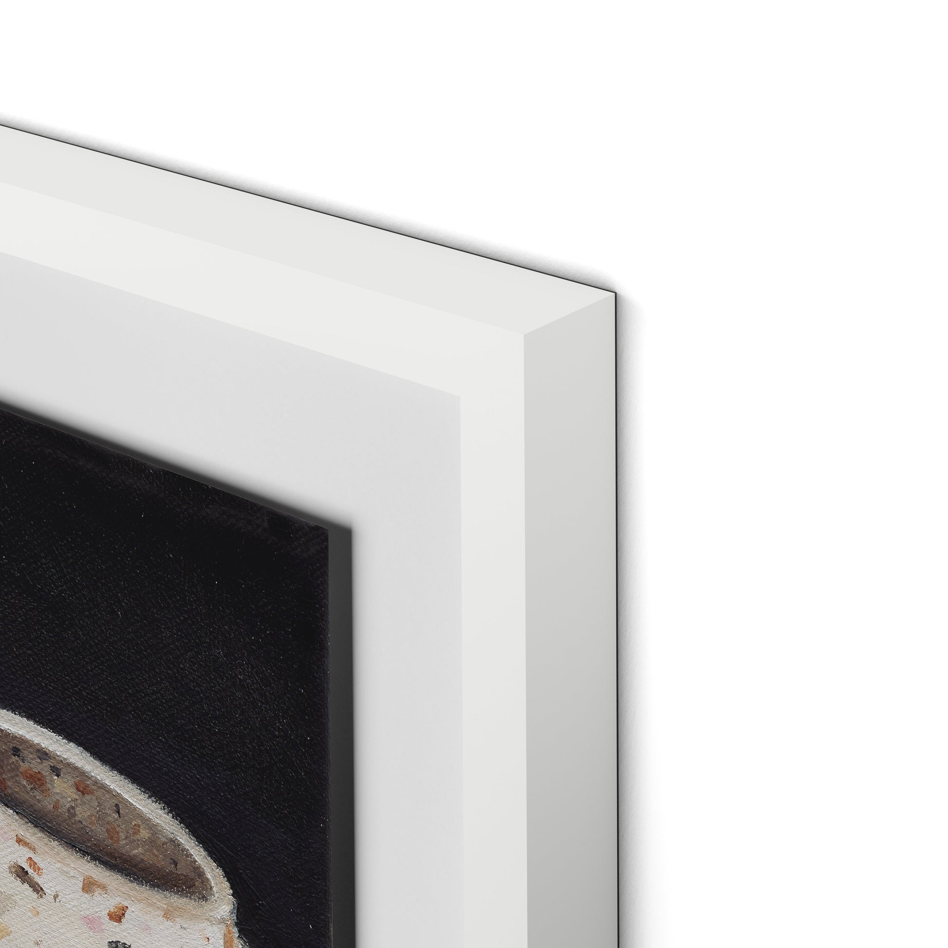 Terrazzo Vase Framed Paper / 32 x 18.5 in / White