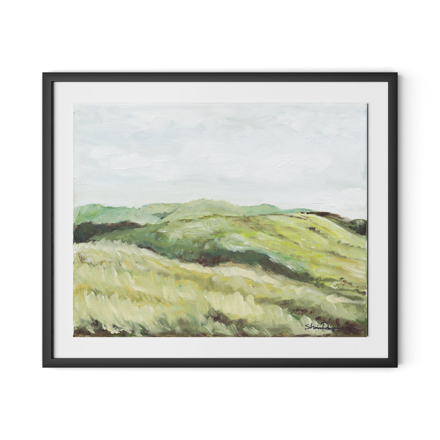 Hillside Framed Paper / 32 x 26.5 in / Black
