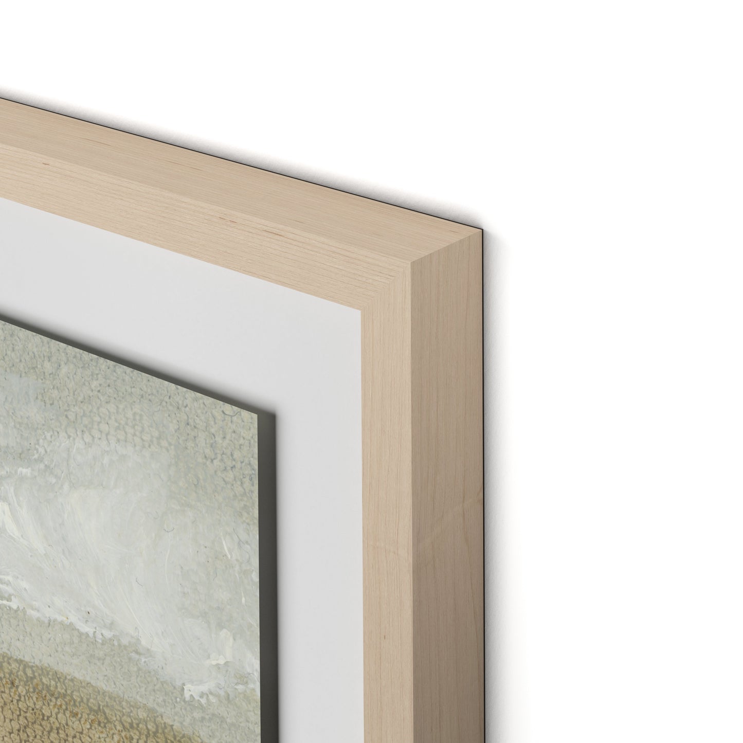 Baja California Framed Paper / 32 x 26.5 in / Natural Maple