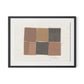 Checkered Terracotta Framed Paper / 32 x 24 in / Black