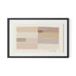 Stacked Neutrals Framed Paper / 32 x 20.5 in / Black