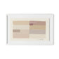 Stacked Neutrals Framed Paper / 32 x 20.5 in / White