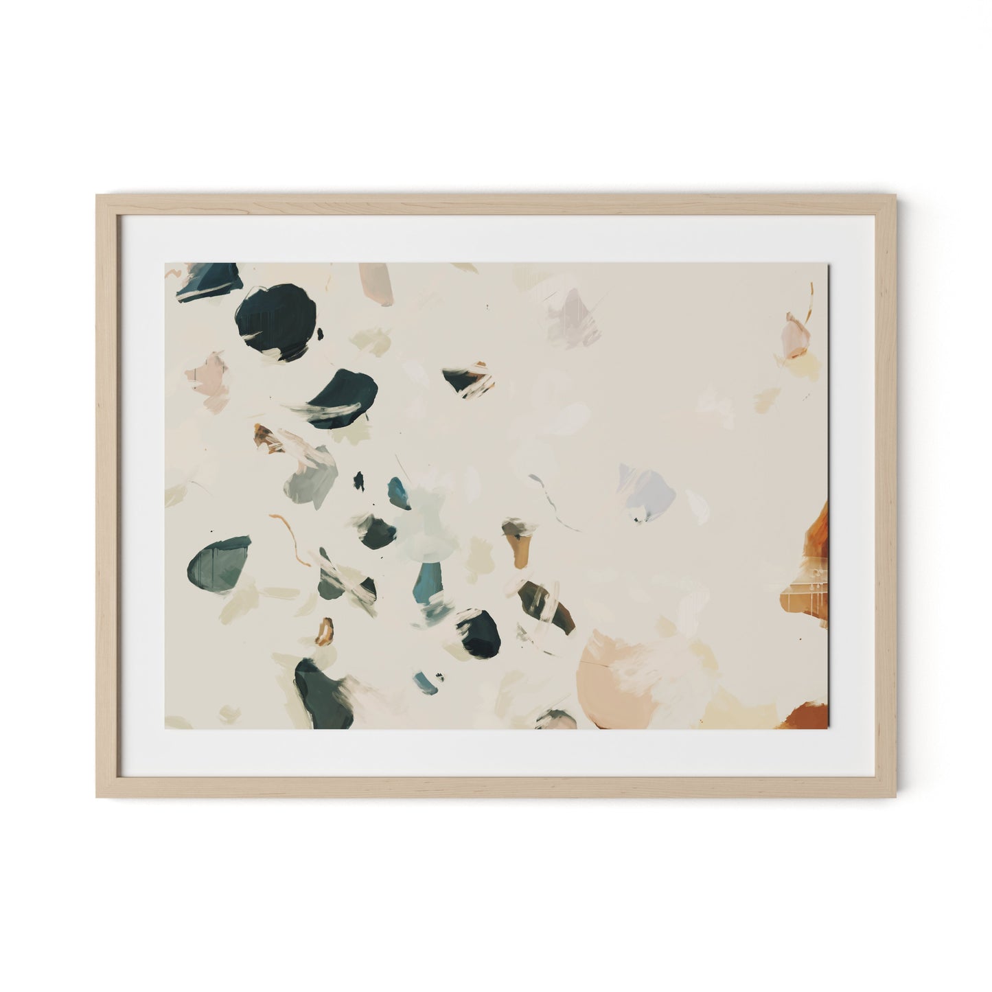 Artists Palette No. 1 Framed Paper / 32 x 24 in / Natural Maple