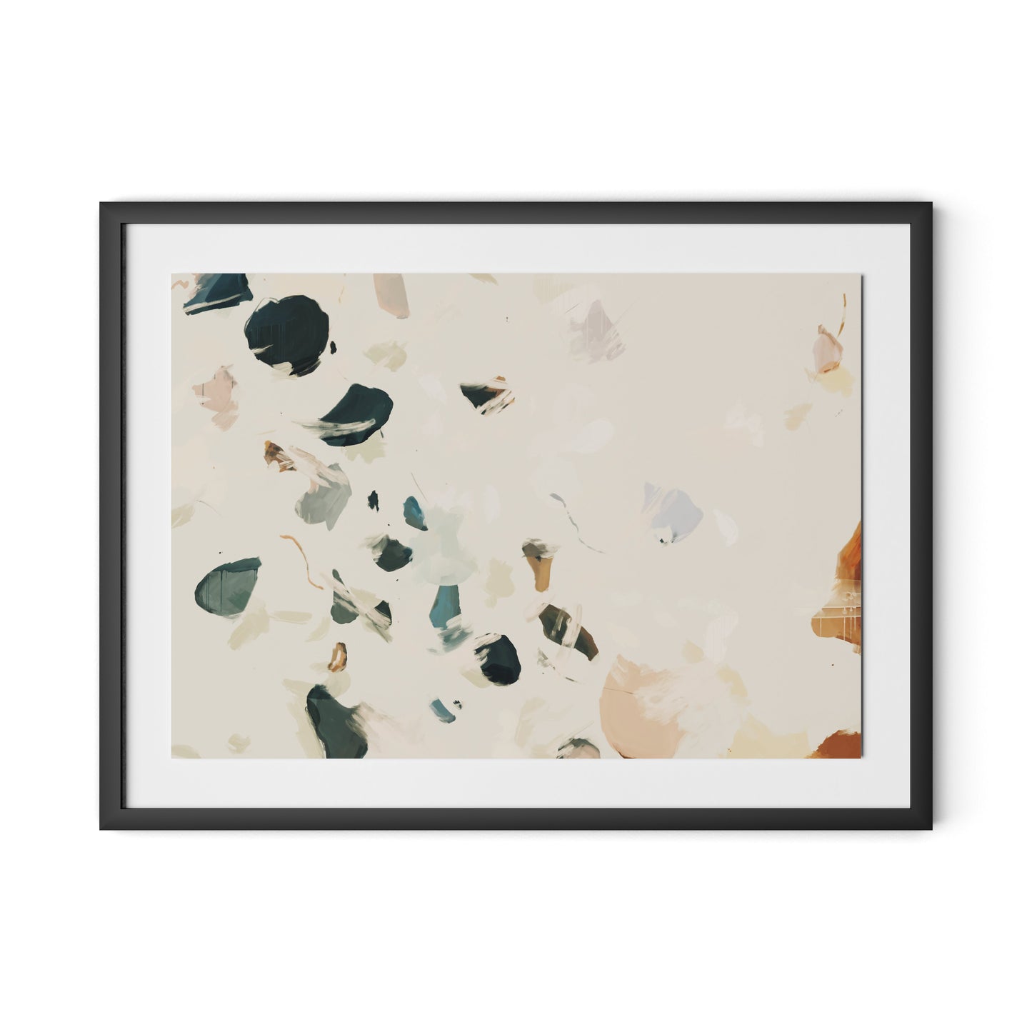 Artists Palette No. 1 Framed Paper / 32 x 24 in / Black