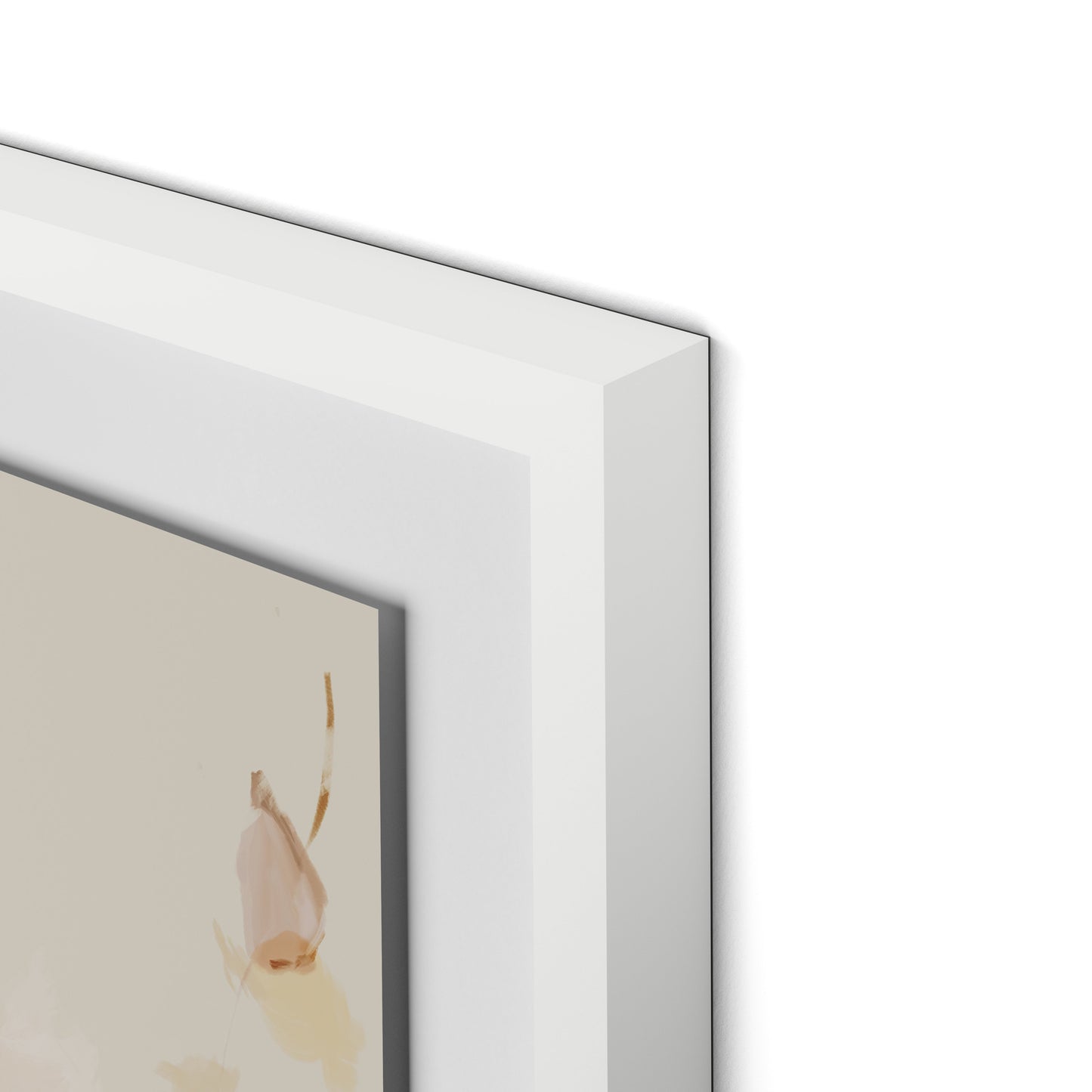 Artists Palette No. 1 Framed Paper / 32 x 24 in / White